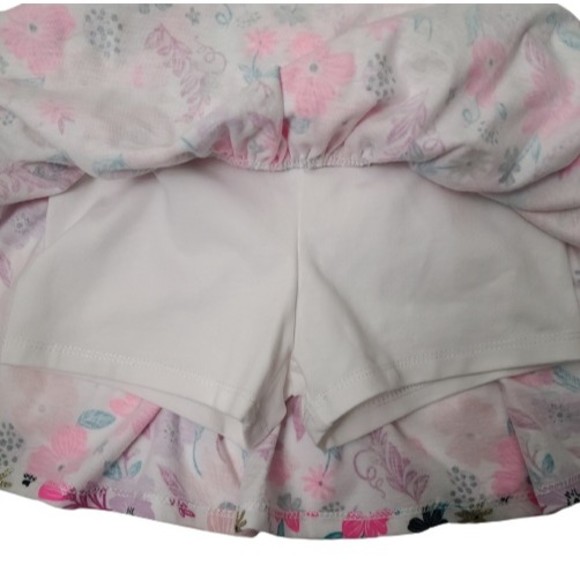 Cynthia Rowley 3 pcs Set/T-Shirt & 2 Skorts/Pink White Fairy Girls Size M (5-6) - Picture 5 of 6